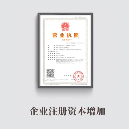 阳东企业注册资本增加